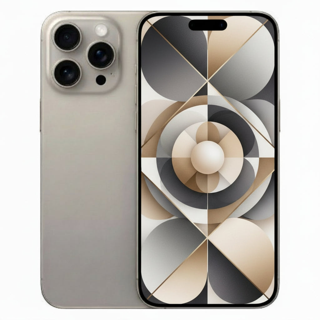 Apple iPhone 15 Pro Max - 256GB, 512GB, 1TB - Black, White, Blue & Natural Titanium  - Acceptable - Refurbished