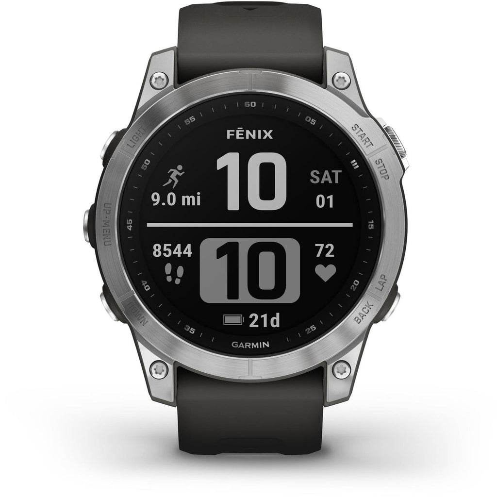Garmin Fenix 7 Multisport GPS Watch - Silver Garmin