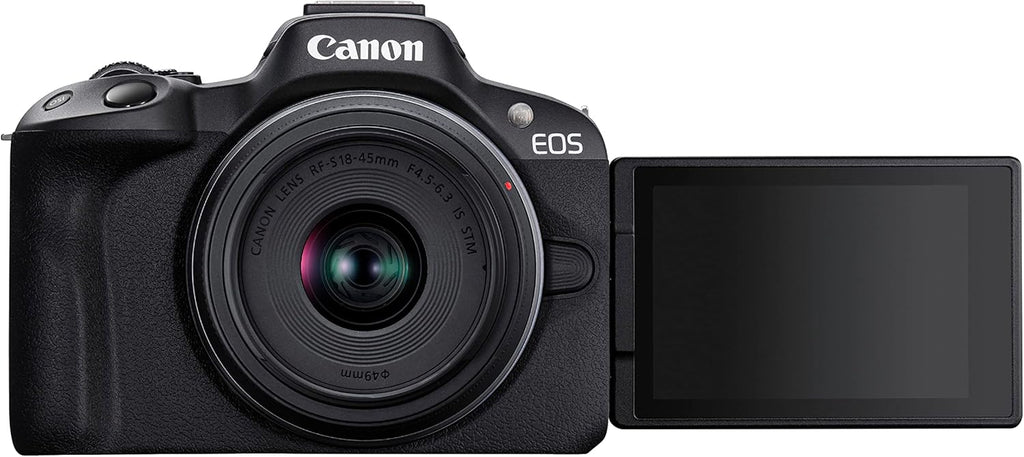 Canon EOS R50 Kit with RF 18-45mm Lens (Black)