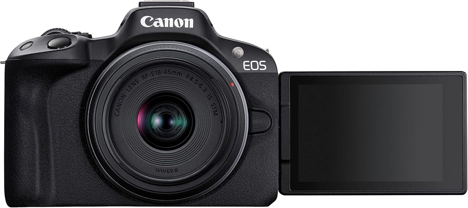 Canon EOS R50 Kit with RF 18-45mm Lens (Black)