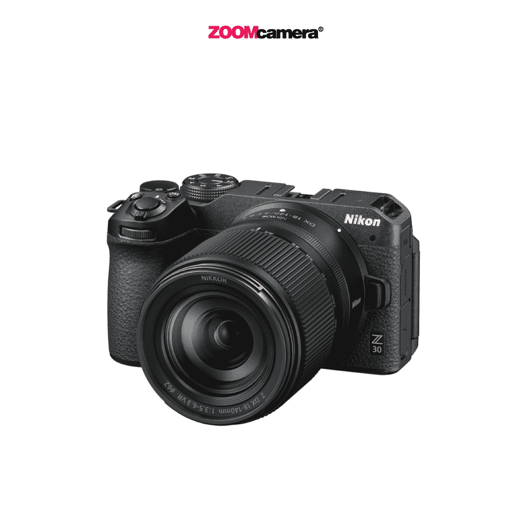 Nikon Z30 Mirrorless Camera + 18-140mm VR Kit – 20.9MP DX Vlogging & Travel Bundle