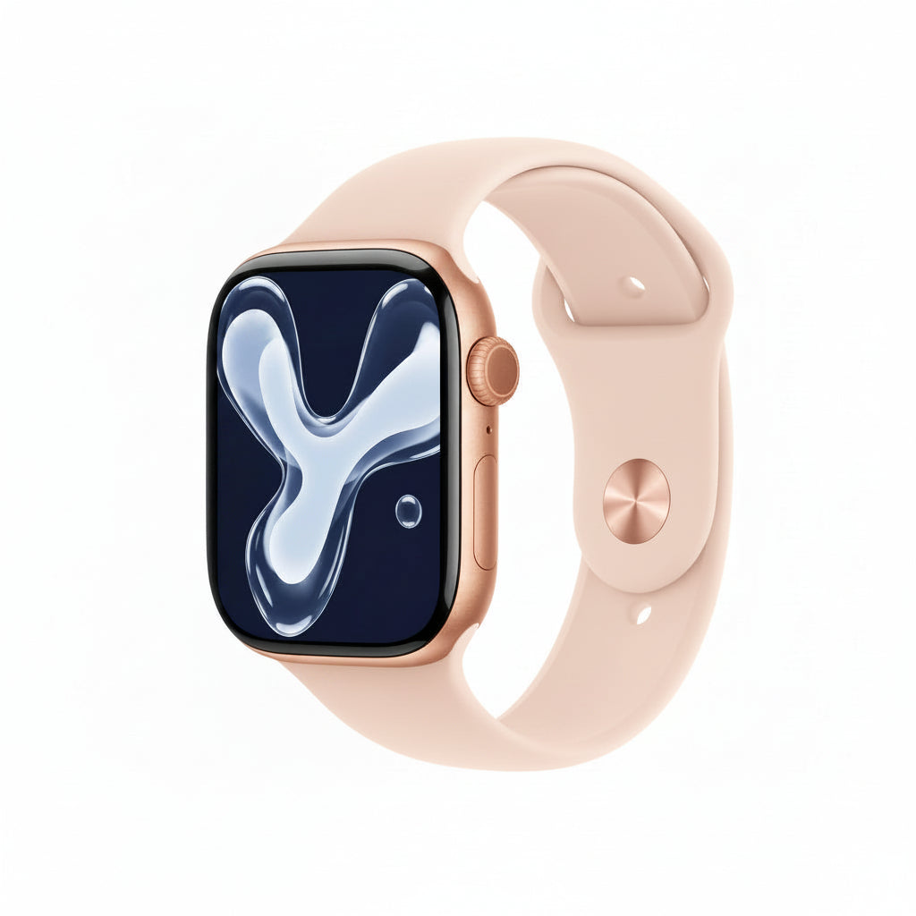 Apple Watch Series 10 GPS 42mm,46mm - Rose Gold, Silver, Jet Black  - Aluminum Case with Sport Band - Excellent - Refurbished () Apple