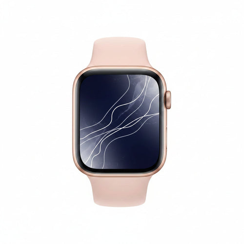 Apple Watch Series 5 44mm GPS + Cellular Gold Aluminum Case with Pink Sport Band () Apple
