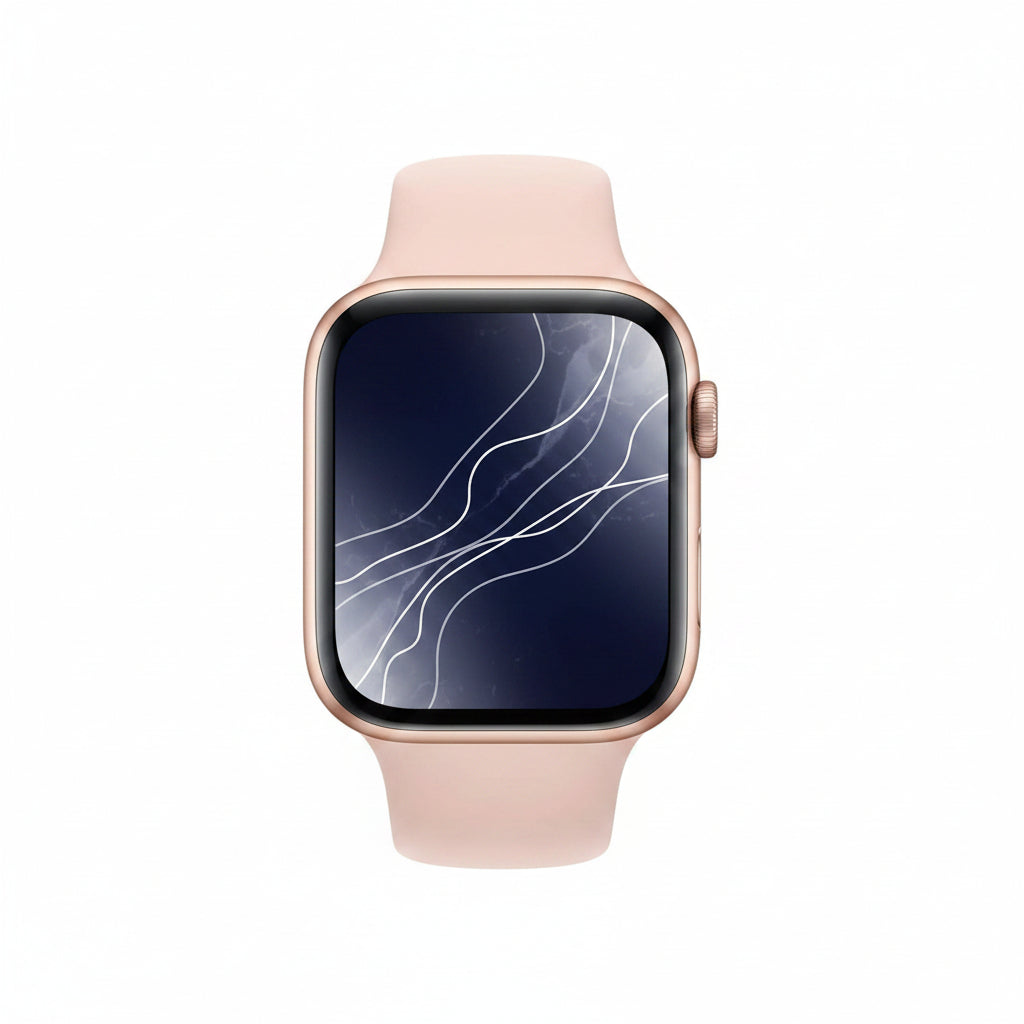 Apple Watch Series 5 44mm GPS + Cellular Gold Aluminum Case with Pink Sport Band () Apple