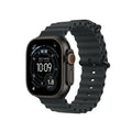 Apple Watch Ultra 3 49mm GPS + Cellular Titanium Smartwatch, Natural Titanium, Black Titanium