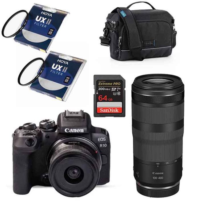 Canon EOS R10 Mirrorless Camera Kit with RF-S 18–45mm Lens – 24.2MP – 4K Video – Fast Autofocus