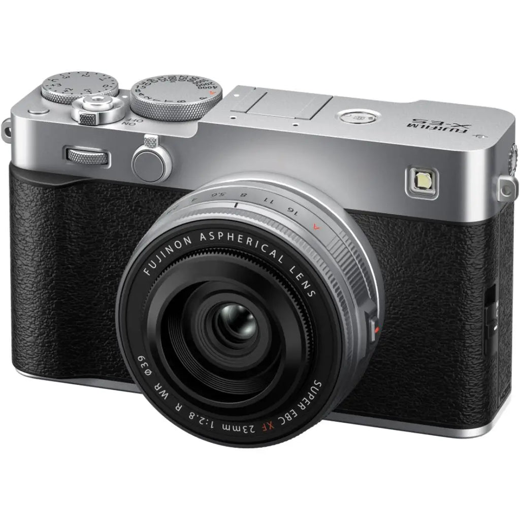 Fujifilm X-E5 Mirrorless Camera Kit with XF 23mm f/2.8 R WR Lens – Silver