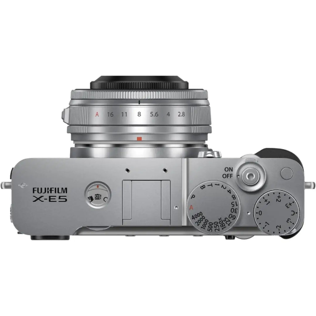 Fujifilm X-E5 Mirrorless Camera Kit with XF 23mm f/2.8 R WR Lens – Silver