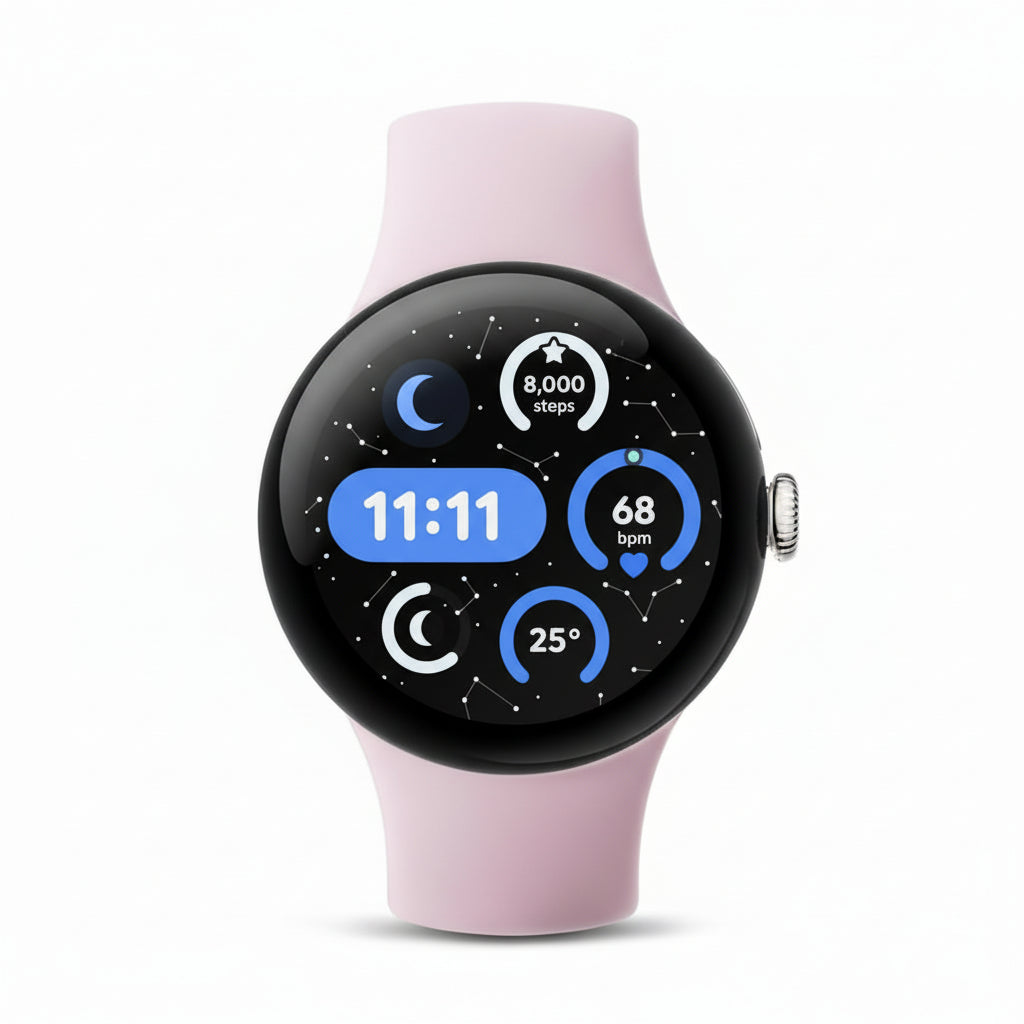 Google Pixel Watch 3 41 mm LTE -  Matte Black Case - Obsidian Band, Champagne Gold Case - Hazel Band, Silver Case - Rose Quartz Band Google