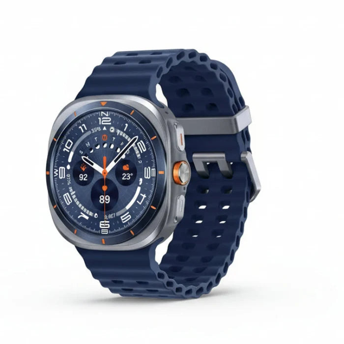 Close‑up of Galaxy Watch Ultra 47mm showing sleep tracking summary with sleep stages and score.