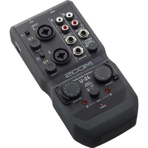 Zoom U-24 Portable 2x4 USB Handy Audio/MIDI Interface Zoom