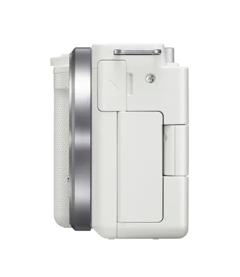 Sony ZV-E10 Mirrorless Camera Body (White) – 24.2MP APS-C Interchangeable-Lens Vlogging Camera (ILCZV-E10)