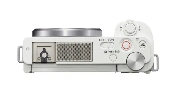 Sony ZV-E10 Mirrorless Camera Body (White) – 24.2MP APS-C Interchangeable-Lens Vlogging Camera (ILCZV-E10)